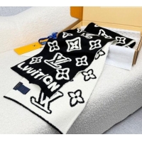 Best Price Louis Vuitton Monogram Blast Knitten Cashmere Long Scarf 20x180cm 6036 Black/White 2026