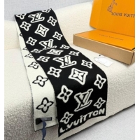 Best Price Louis Vuitton Monogram Blast Knitten Cashmere Long Scarf 20x180cm 6036 Black/White 2026