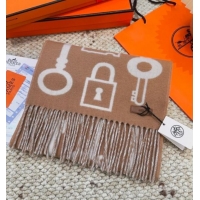 Discount Hermes Sciarpa Casaque Porte-Clefs Cashmere Long Scarf 32x180cm 6041 Orange/Grey 2026