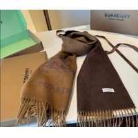 Luxury Cheap Burberry Cashmere Long Scarf 30x200cm BR010601 Brown 2026