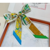 Inexpensive Hermes Factory Suite Silk Twilly Bandeau Scarf 6058 Yellow 2026
