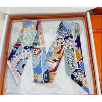 Promotional Hermes Couleur Silk Twilly Bandeau Scarf 5x86cm 6058 Blue 2026