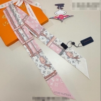 Good Looking Louis Vuitton Monogram Confidential Bandeau Silk Scarf 6x120cm M78655 Pink 2026