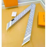 Promotional Louis Vuitton Monogram Silhouette BB Bandeau Silk Scarf 5x120cm M97169 Grey 2026