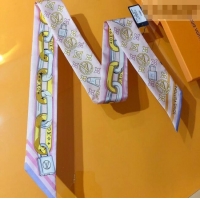 Luxury Cheap Louis Vuitton Bejewelled BB Bandeau Silk Scarf 5x120cm M78854 Light Pink 2026