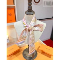 Luxury Cheap Louis Vuitton Bejewelled BB Bandeau Silk Scarf 5x120cm M78854 Light Pink 2026