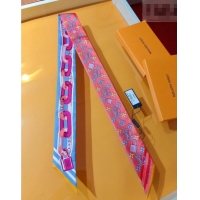 Promotional Louis Vuitton Bejewelled BB Bandeau Silk Scarf 5x120cm M78854 Pink 2026
