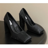 Best Product Alaia Square Pumps 10cm in Haircalf Black 2026 AL102908 1029132