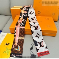 Top Grade Louis Vuitton Giant 3D Monogram Bandeau Silk Scarf 6085 White 2026