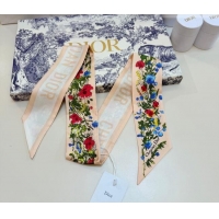 Top Grade Dior D-Millefiori Bandeau Silk Scarf 6x100cm DR010602 Nude 2026