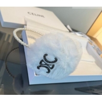 Top Grade Celine Earmuff with Pearls and Glitter CE010501 White 2026