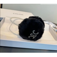 Good Product Celine Earmuff with Pearls and Glitter CE010501 Black 2026
