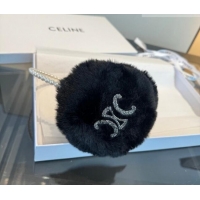 Good Product Celine Earmuff with Pearls and Glitter CE010501 Black 2026