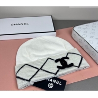 Good Taste Chanel Quilted Knit Hat CH010511 White 2026