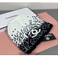 Most Popular Chanel Knit Hat CH010512 White/Black 2026