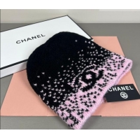 Good Quality Chanel Knit Hat CH010512 Pink/Black 2026