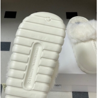 Grade Loewe Wool Platform Mules 2026 LW103004 White