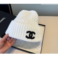 Best Price Chanel Knit Hat CH010516 White 2026