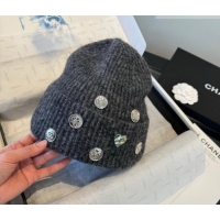 Buy New Cheap Chanel Knit Hat with Charms CH010517 Dark Grey 2026