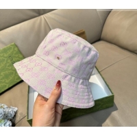 New Cheap Gucci GG Canvas Bucket Hat GG010513 Purple 2026