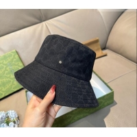 Fashion Discount Gucci GG Canvas Bucket Hat GG010513 Black 2026