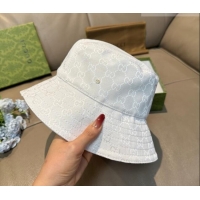 Buy Discount Gucci GG Canvas Bucket Hat GG010513 White 2026