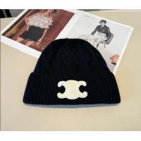 Market Sells Celine Knit Hat CE010516 Black 2026