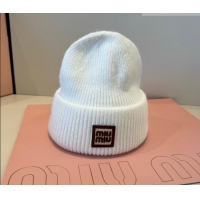 Particularly Recommended Miu Miu Knit Hat MIU010516 White 2026