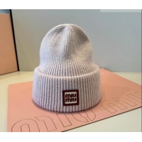 Buy Classic Discount Miu Miu Knit Hat MIU010516 Grey 2026
