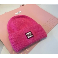 Market Sells Miu Miu Knit Hat MIU010516 Dark Pink 2026