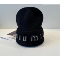 Market Sells Miu Miu Knit Hat with Studs MIU010516 Black 2026