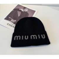 Market Sells Miu Miu Knit Hat with Studs MIU010516 Black 2026