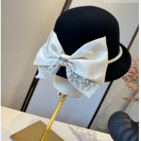 Top Design Miu Miu Wool Bucket Hat with Bow MIU010517 Black 2026