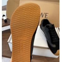 Best Grade Loewe Ballet Runner 2.0 Sneakers in Nylon and Suede Black Upper 1210048