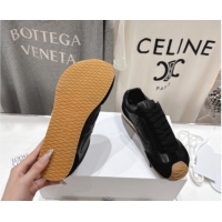 Classic Hot Loewe Ballet Runner 2.0 Sneakers in Leather and Suede Black Upper 1210052