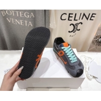 Popular Style Loewe Ballet Runner 2.0 Sneakers in Nylon and Suede Grey/Orange 1210054