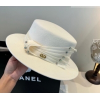 Big Discount Valentino Wide Brim Hat with Strass VLTN010518 White 2026