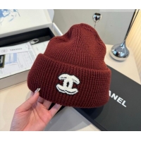 Luxury Cheap Chanel Knit Hat CH010520 Brown 2026