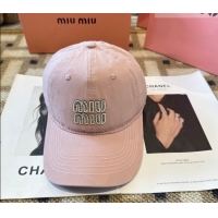 Famous Brand Miu Miu Canvas Baseball Hat MIU010522 Pink 2026
