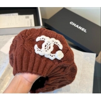 Promotional Chanel Knit Beret Hat CH010525 Brown 2026