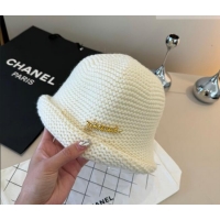 Modern Classic Chanel Knit Bucket Hat CH010527 White 2026