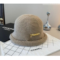 Buy Fashionable Chanel Knit Bucket Hat CH010527 Beige 2026
