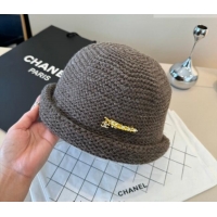 Top Design Chanel Knit Bucket Hat CH010527 Grey 2026