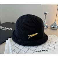  Low Cost Chanel Knit Bucket Hat CH010527 Black 2026
