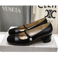 Unique Style Jimmy Choo Elisa 45 Pumps in Nappa Leather & Patent Leather Black 5111743