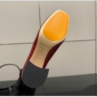 Top Design Jimmy Choo Jenson Pumps 6cm in Calfskin and Patent Leather with Pearls Bow Red 1210070