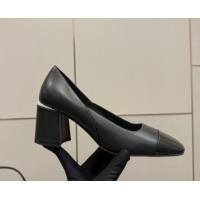 Cheap Price Jimmy Choo Jenson Pumps 6cm in Calfskin and Patent Leather with Pearls Bow Black 1210071