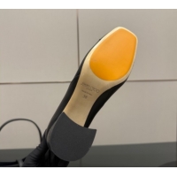 Cheap Price Jimmy Choo Jenson Pumps 6cm in Calfskin and Patent Leather with Pearls Bow Black 1210071