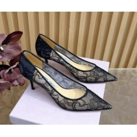 Best Price Jimmy Choo Romy Pumps 6.5cm in Lace Mesh Black 1210096