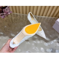 Good Quality Jimmy Choo Romy Pumps 6.5cm in Lace Mesh White 1210097